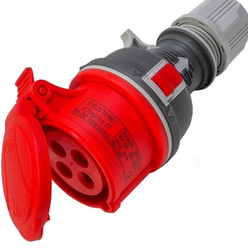 GNIAZDO SIŁOWE PRZENOŚNE PROSTE TWIST 16A 4P 400V GPP 16/4 ELEKTROMET