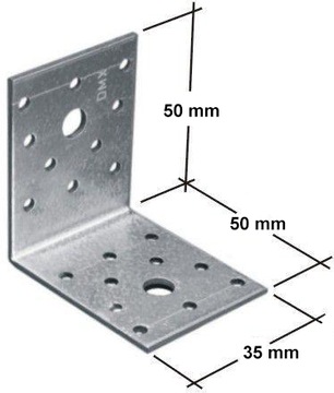 KĄTOWNIK ŁĄCZNIK CIESIELSKI MONTAŻOWY 50x50x35