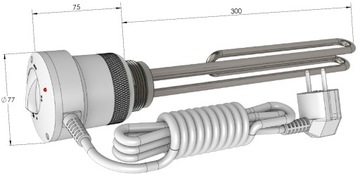 Нагреватель для котла EJK Mini Elektromet 6/4 2000Вт