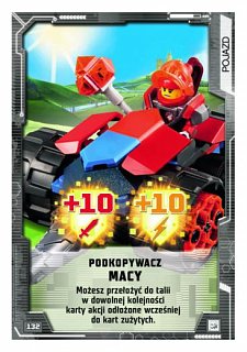 karta nr 132 Podkopywacz Macy lego nexo Knights 2