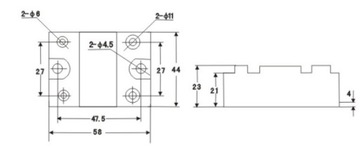 РЕЛЕ полупроводниковый контактор SSR 40A