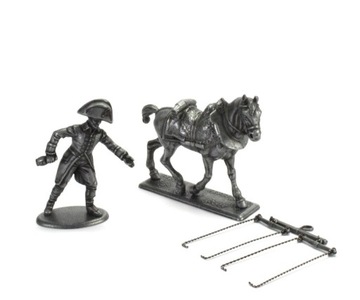 Koń prowadzący,lokaj,dyszle 1/32 metal Atlas 6005