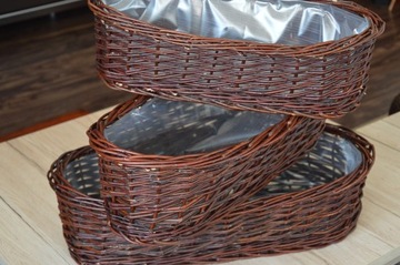 Плетеная корзина Крышка для цветочного горшка Wicker Basket 50