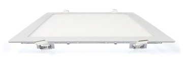 PANEL LED PODTYNKOWY KWADRAT 24W PLAFON BIAŁY CIEPŁY 3000K