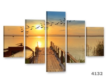 POMOST Obrazy na płótnie 125x85 Obrazy częściowe