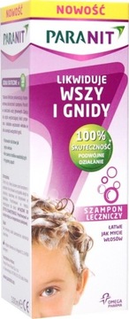 PARANIT SZAMPON LIKWIDUJE WSZY I GNIDY 200ml !!!!!!! + grzebień