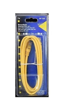 СЕТЕВОЙ КАБЕЛЬ UTP LAN CAT 5, 2 М RJ45, ЖЕЛТЫЙ CKY 1222