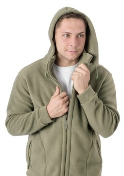 Polar Męski Bluza Polarowa Męska MAX01 XXL oliw-ja