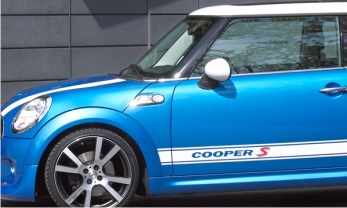 НАКЛЕЙКИ - MINI COOPER STRIPES, долговременная фольга