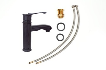 фото ориг. №8, Washbasin faucet retro black orb royal high hoses fasteners