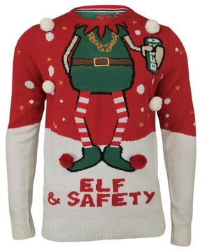 Świąteczny Sweter z Elfem - Brave Soul - S