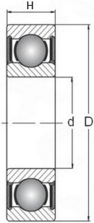 Łożysko 6803 2RS EZO 17x26x5