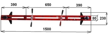 ПОДВЕСКА ДВИГАТЕЛЯ 500 кг 1500 мм УГОЛ 90°