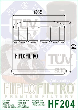 ATHENA FFP004 (HF204) Фильтр масляный для / ZX / CB / YZF / CBF / KVF / OTHER