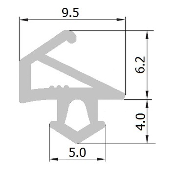 Уплотнитель оконный КТ-5А PLUSTEC