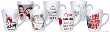 kubek latte z dowolnym nadrukiem - wzory