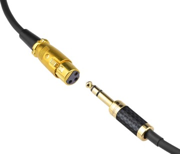 Kabel przewód 6,3 Jack stereo XLR żeński Klotz 2m