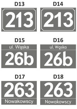 Светоотражающая табличка НОМЕР ДОМА АДРЕС 20х12,5 см