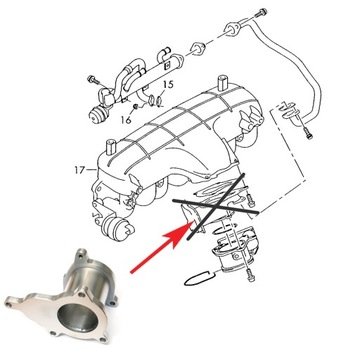 ПРОБКА EGR F70 2.0 TDI BVF BVG BLB 03G131501B