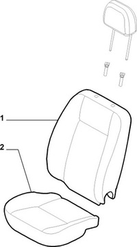 LEM PODPORA SEDADLA FIAT PANDA II ORIGINÁLNÍ