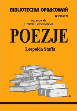 Poezje Leopold Staffa Biblioteczka Opracowania z.71