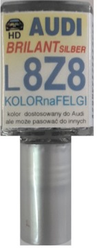 VW L8Z8 KOLOR NA FELGI LAKIER SAMOCHODOWY ZAPRAWKA DO RYS 10 ML ARASYSTEM