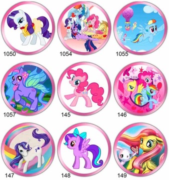 ВОЛНЫ для торта LITTLE PONY, круг, сила цвета