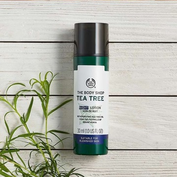 THE BODY SHOP TEA TREE NIGHT LOTION Ночной крем от прыщей