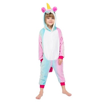 JEDNOROŻEC Piżama Dzieci Kigurumi Onesie Dziecięca Kostium 140-150 cm