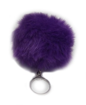 POMPON BRELOK FUTRO KEYCHAIN ZAWIESZKA DO KLUCZY
