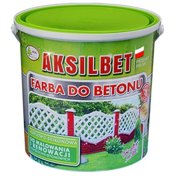 FARBA AKSILBET BETONU POSADZEK OGRODZEŃ KOLOR 2,5L