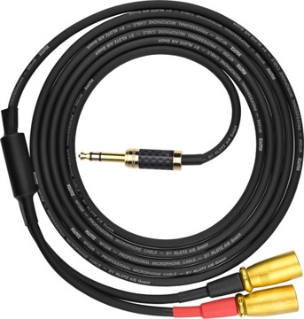 Кабельный кабель 6,3 Jack стерео 2x XLR(M) Klotz 4м