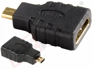 ZŁĄCZE ADAPTER GNIAZDO HDMI - WTYK MICRO HDMI