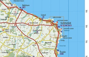 BORNHOLM CHRISTIANSO MAPA TURYSTYCZNA GPS 1210