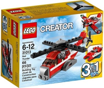 LEGO Creator 3w1 31013 Czerwony grom, dwupłatowiec