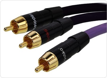 Melodika MDSWY15 Kabel do subwoofera typu Y (RCA-2xRCA) Purple - 1,5m