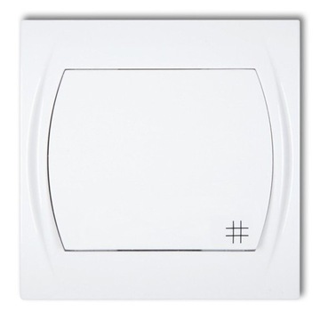 Włącznik krzyżowy biały LWP-6 LOGO KARLIK