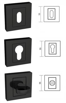 фото ориг. №4, Socket square repair kit black matte kuchinox
