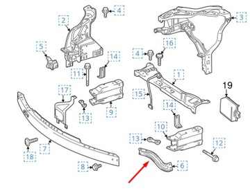 Разъём опорного ремня Mercedes W212 A2126200185 L P