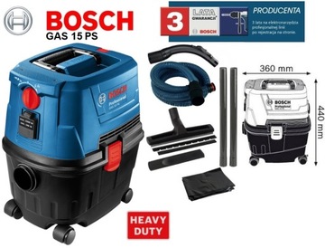 Пылесос Bosch GAS 15 PS + сумка для инструментов. Бош