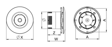 Потолочный вентилятор AWENTA WXO150 STANDARD KOSTKA