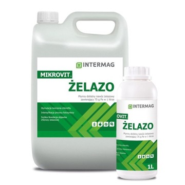 Mikrovit Fe chelat żelaza 5L nawóz płynny INTERMAG