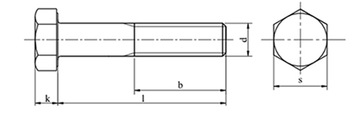 M16x1,5x140 Винт с мелкой посадкой, класс 10,9, DIN 960, 1 шт.