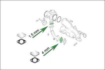 Заглушки EGR 1.9 2.0 TDi VW Jetta Touran Vento T5