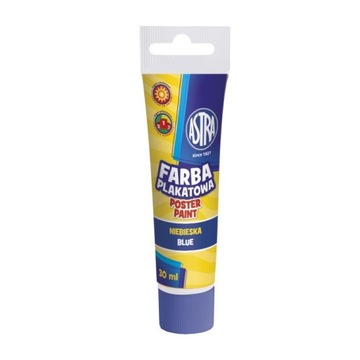 F293 FARBA PLAKATOWA W TUBIE NIEBIESKA ASTRA 30ML