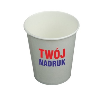 Kubki papierowe 200 ml z TWOIM NADRUKIEM 2 kolory