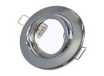 Круглый светильник 6xLED GU10 8W галогенный CHROME