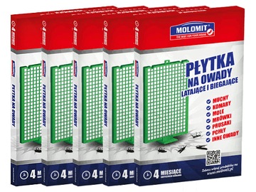 5X MOLOMIT PŁYTKA NA OWADY MAX MRÓWKI KOMARY MUCHY