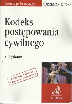 KODEKS POSTĘPOWANIA CYWILNEGO 5 wydanie