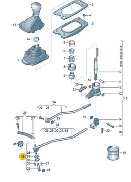 Ремкомплект рычага КПП Audi A4 A6